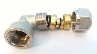 APE Gomito Femmina con Inserto Estraibile 1/2x16 per Multistrato
